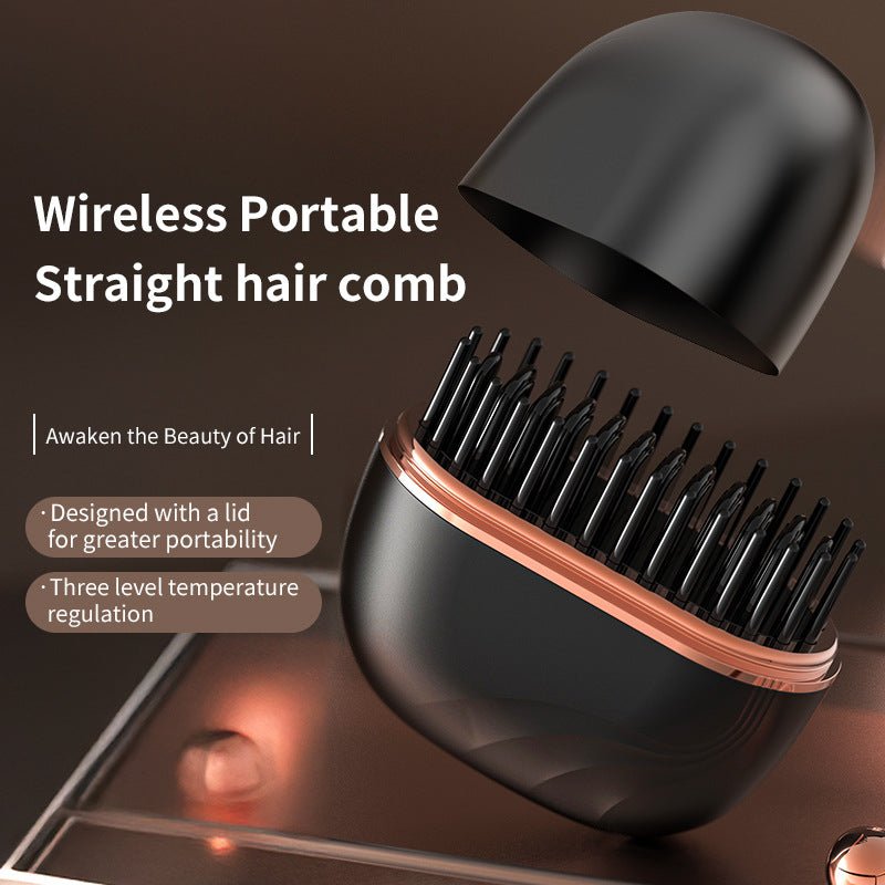 Portable Wireless Mini Hair Straightening Comb - Selvorah